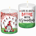Custom Name Grandkids Gifts for Grandparents - Personalized Scented Candle