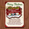 The Love We Share Will Only Grow - Personalized Custom Christmas Wooden Card With Pop Out Ornament - Gift For Siblings, Christmas Gift
