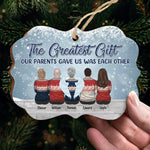 Custom Name Christmas Gifts for Siblings - Personalized Ornament