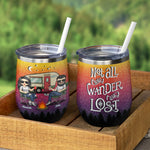 Custom Name Camping Wanderlust Gifts - Personalized Wine Tumbler