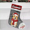 Merry Christmas My Beloved Fur Baby - Personalized Custom Christmas Stocking - Gift For Pet Lovers, Christmas Gift