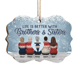 Custom Name Brothers and Sisters Christmas Keepsake Gifts - Personalized Ornament