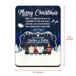 Custom Name Christmas Gifts for Brothers and Sisters - Personalized Pop Out Ornament Card