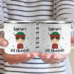 Custom Name Christmas Hot Chocolate Gifts for Kids - Personalized Camp Mug