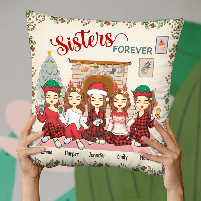 Life Is Better With Friends - Bestie Personalized Custom Pillow (Insert Included) - Christmas Gift For Best Friends, BFF, Sisters