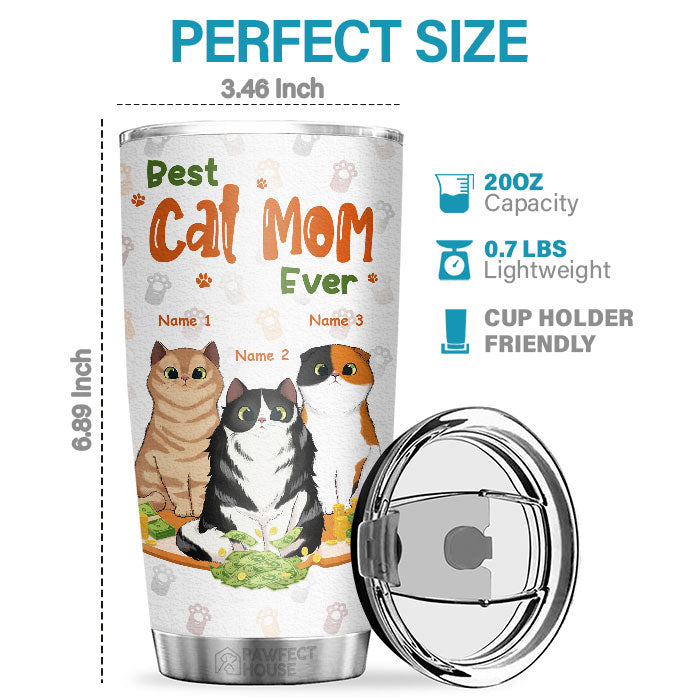 I Work Hard So My Cats Can Have A Better Life - Personalized Tumbler - Gift For Cat Lovers, Cat Owners, Cat Gift, Gift For Pet Lovers