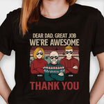 Custom Name Thank You Dad Family Gifts - Personalized Apparel