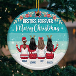 Custom Name Christmas Best Friend Gifts for Women - Personalized Ornament