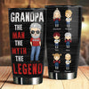 Dad Grandpa The Myth The Legend - Gift For Dad, Grandpa - Personalized Tumbler