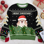 Custom Name Christmas Cat Gifts for Cat Lovers - Personalized Sweatshirt