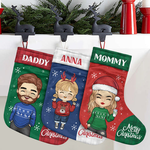 Custom Name Christmas Family Gifts - Personalized Christmas Stocking