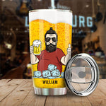 Custom Name Funny Beer Dad Gifts - Personalized Tumbler