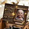 In My Heart You Will Always Stay - Personalized Music Box - Upload Image, Memorial Gift, Sympathy Gift