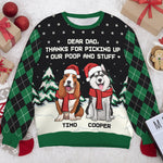 Custom Name Funny Christmas Gifts for Dog Dads - Personalized Sweatshirt