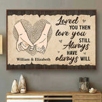 Custom Name Anniversary Couple Gifts - Personalized Poster