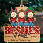 Custom Name Besties Gifts for Best Friends - Personalized Ornament