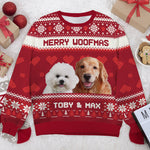 Custom Pet Photo Christmas Gifts for Dog Lovers - Personalized Sweatshirt