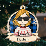 Custom Name Christmas Gifts for Women - Personalized Ornament