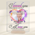 Custom Photo Butterfly Memorial Decor - Personalized Acrylic Plaque