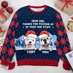 Custom Name Funny Christmas Gifts for Dog Dads - Personalized Sweatshirt