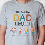 Custom Name Awesome Dad Gifts - Personalized Apparel