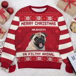 Funny Pug Christmas Gifts for Dog Lovers - Festive Sweatshirt