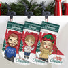 Christmas Joy Is To Be Shared With Family - Personalized Custom Christmas Stocking - Gift For Family, Christmas Gift