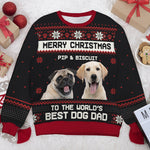 Custom Dog Name Christmas Gifts for Dog Dads - Personalized Sweatshirt