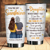 Never Forget That I Love You - Personalized Tumbler - Gift For Daughter