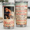 I Want All Of My Last To Be With You - Personalized Tumbler - Upload Image, Gift For Couple, Husband Wife, Anniversary, Engagement, Wedding, Marriage Gift