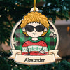 Cool Kids Celebrate Christmas - Personalized Custom Acrylic Shaped Christmas Ornament - Gift For Family, Christmas Gift
