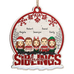 Custom Name Christmas Sibling Gifts - Personalized Ornament