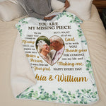 Custom Photo Romantic Couple Gifts - Personalized Blanket