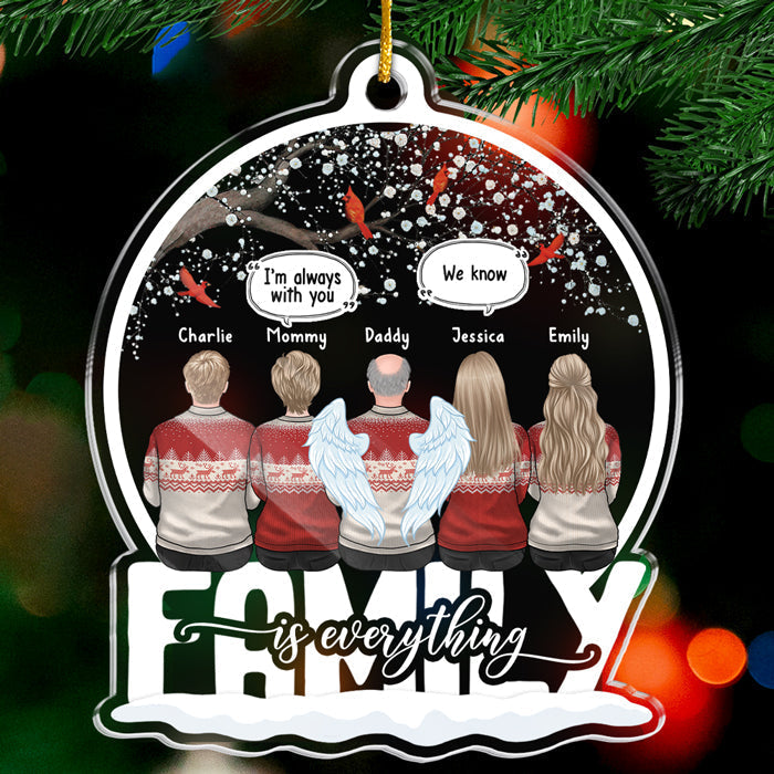 Custom Name Memorial Family Christmas Gifts - Personalized Ornament