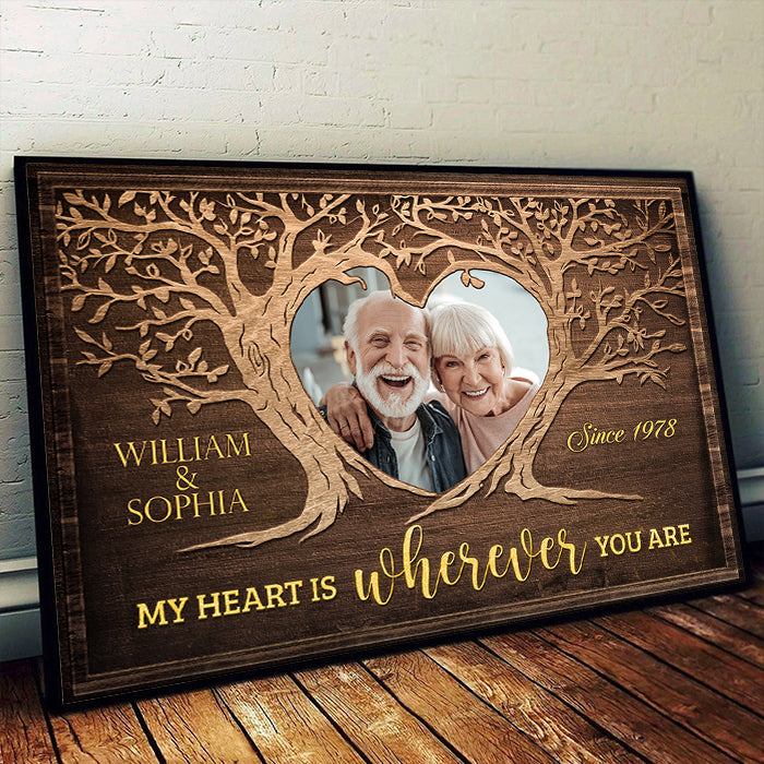 Custom Photo Anniversary Couple Gifts - Personalized Poster