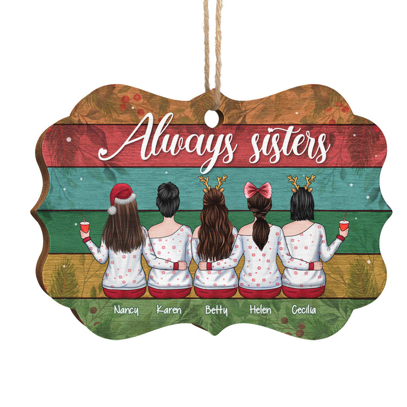 Custom Name Christmas Sister Gifts - Personalized Ornament
