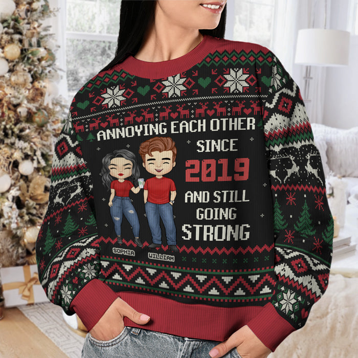 Custom Name Funny Christmas Gifts for Couples - Personalized Sweatshirt