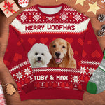 Custom Pet Photo Christmas Gifts for Dog Lovers - Personalized Sweatshirt