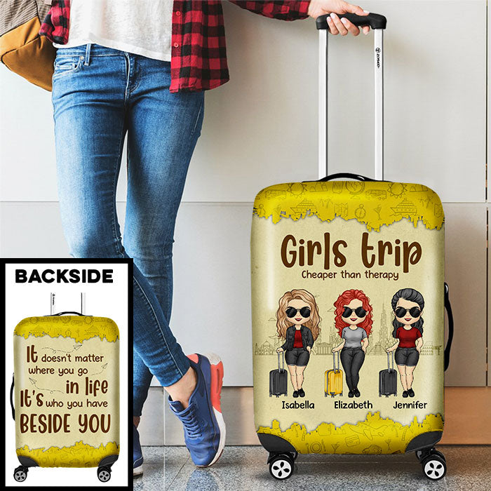 Custom Name Girls Trip Gifts for Women - Personalized Luggage Cover