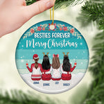 Custom Name Christmas Best Friend Gifts for Women - Personalized Ornament
