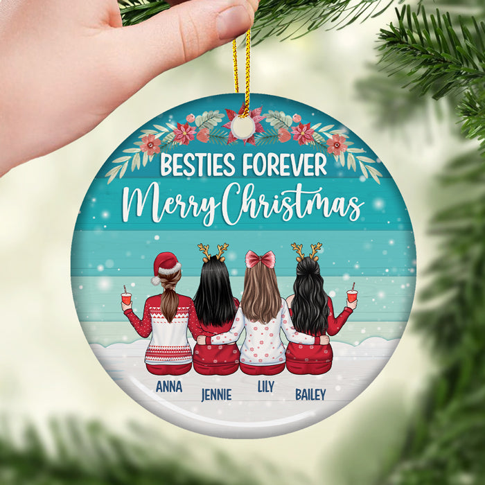 Custom Name Christmas Best Friend Gifts for Women - Personalized Ornament