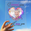 I'll Miss You Forever - Personalized Acrylic Plaque - Husband Wife