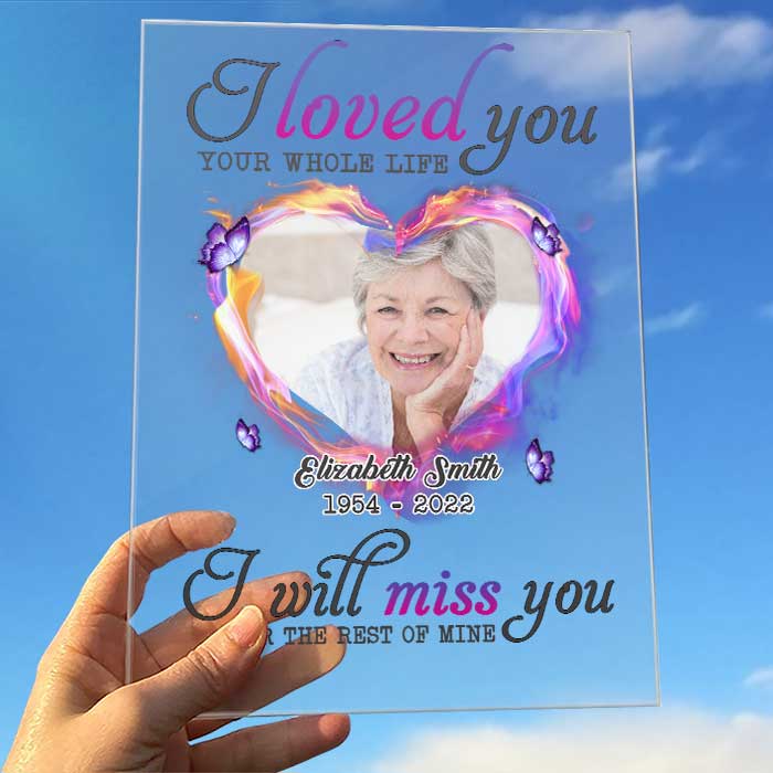 I'll Miss You Forever - Personalized Acrylic Plaque - Husband Wife