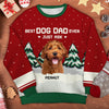 Best Cat Mom Ever, Just Ask - Personalized Custom Unisex Ugly Christmas Sweatshirt, Wool Sweatshirt, All-Over-Print Sweatshirt - Upload Image, Gift For Pet Lovers, Christmas Gift