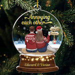 Custom Funny Annoying Each Other Christmas Couple Gifts - Personalized Ornament