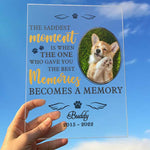 Custom Pet Photo Memorial Decor - Personalized Acrylic Plaque