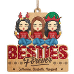 Custom Name Besties Gifts for Best Friends - Personalized Ornament