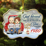Custom Name Anniversary Gifts for Couples - Personalized Ornament