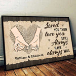 Custom Name Anniversary Couple Gifts - Personalized Poster