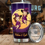 Custom Name Halloween Witch Gifts for Friends - Personalized Tumbler